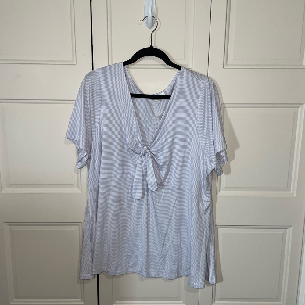 3X Striped Tee with Tie
